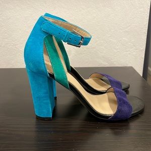 Botkier color blocked chunky heel